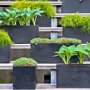 Pottery Pots Natural Balcony rechthoekige plantenbak zwart sfeer